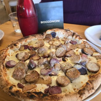 Bocconcini Pizza Co - Italian sausage and potato pizza - Pizza Near Me - Wildomar, California Bocconcini Pizza Co - Italian sausage and potato pizza - Pizza Near Me - Wildomar, California