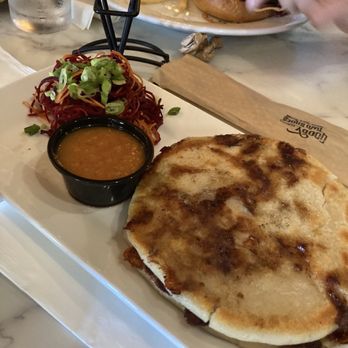 Goody Two Shoes - Pupusas with short ribs - Salad Near Me - Bay Shore, New York Goody Two Shoes - Pupusas with short ribs - Salad Near Me - Bay Shore, New York