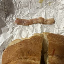 Under cooked bacon. Omg. Not good. Under cooked bacon. Omg. Not good.