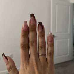 Legacy Nails and Spa - Super crooked pointer and middle nails