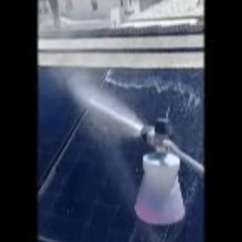 Supreme Solar Cleaning - Fontana - Cleaning in progress. I grabbed from a video he sent me :) - Solar Panel Cleaning Near Me
