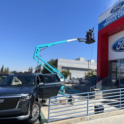 Preferred Facility Services - Good bye bird poop. You are NO match for our heated pressure washer trailer along with Boomer the Boom.