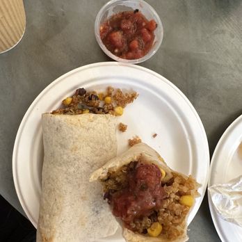 Cafe Mimosa - Vegan burrito with ase tea - Coffee & Tea Near Me - Topanga, California
