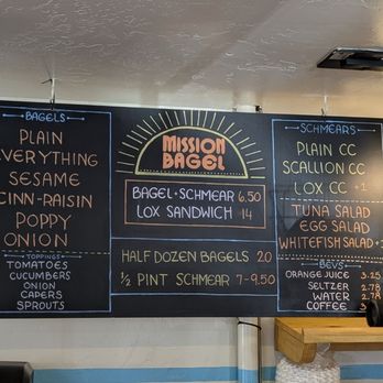 Mission Bagel - Menu - Bagels Near Me - San Diego, California