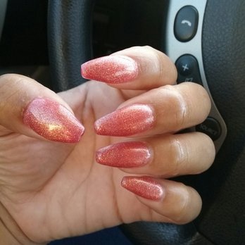 Miracle Nails - They never disappoint me! So in love with my nails. I requested a almond/coffin.. basically coffin shaped but more narrow like the almond. - Nail Salons Near Me - Houston, Texas Miracle Nails - They never disappoint me! So in love with my nails. I requested a almond/coffin.. basically coffin shaped but more narrow like the almond. - Nail Salons Near Me - Houston, Texas