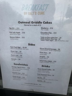 Menu photo 1 Breakfast by Salt’s Cure West Hollywood, CA