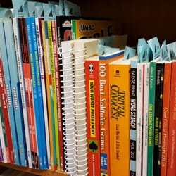 Saline District Library - Lots of puzzle books at the corner book store! Two for a dollar.
