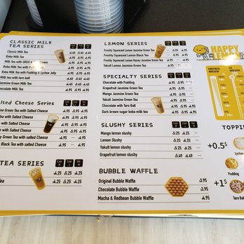 Happy Lemon - Menu - Bubble Tea Near Me - Tigard, Oregon Happy Lemon - Menu - Bubble Tea Near Me - Tigard, Oregon