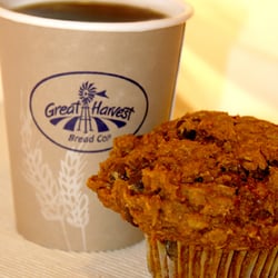 Great Harvest Bread Co. - Full espresso bar and a host of freshly baked muffins, scones and other goodies each day.