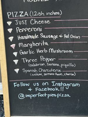 Menu photo 1 Imperfect Pies Pizza Boerne, TX Menu photo 1 Imperfect Pies Pizza Boerne, TX
