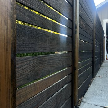 Woodfence - After staining -- Burnt Hickory - Fences & Gates Near Me - Kent, Washington Woodfence - After staining -- Burnt Hickory - Fences & Gates Near Me - Kent, Washington