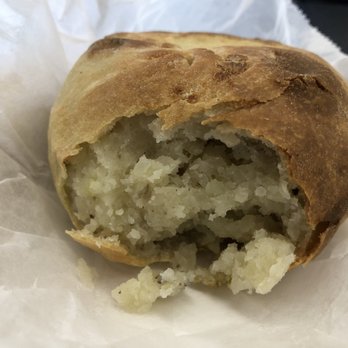 Knish Nosh - The inside of a glorious potato knish - Kosher Near Me - Rego Park, New York