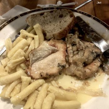 Island Pasta - Onion slathered, chicken breast (with skin), mushroom-less and 100 proof marsala soaked pasta-like tubes. Side of bread loofah. - Italian Near Me - Coronado, California Island Pasta - Onion slathered, chicken breast (with skin), mushroom-less and 100 proof marsala soaked pasta-like tubes. Side of bread loofah. - Italian Near Me - Coronado, California