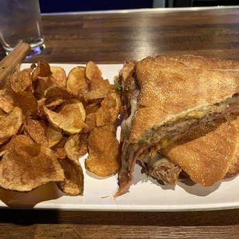 Kid Rip's - Cubano sandwich(Roast pork, ham and provolone cheese).  The roast pork was so tender and sliced super thin! Flavor was incredible. - Pubs Near Me - Runnemede, New Jersey