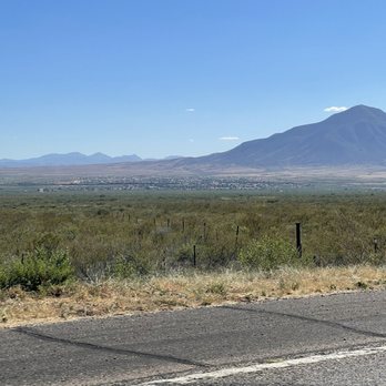 Jimmy's Hot Dog Company - View looking south to the town of Naco, Mexico / Naco, US and the Sierra San Jose Mountains. - Hot Dogs Near Me - Bisbee, Arizona Jimmy's Hot Dog Company - View looking south to the town of Naco, Mexico / Naco, US and the Sierra San Jose Mountains. - Hot Dogs Near Me - Bisbee, Arizona
