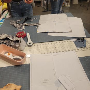 Handcraft Happy Hour - The pattern and cutting table - Fabric Stores Near Me - Baltimore, Maryland Handcraft Happy Hour - The pattern and cutting table - Fabric Stores Near Me - Baltimore, Maryland