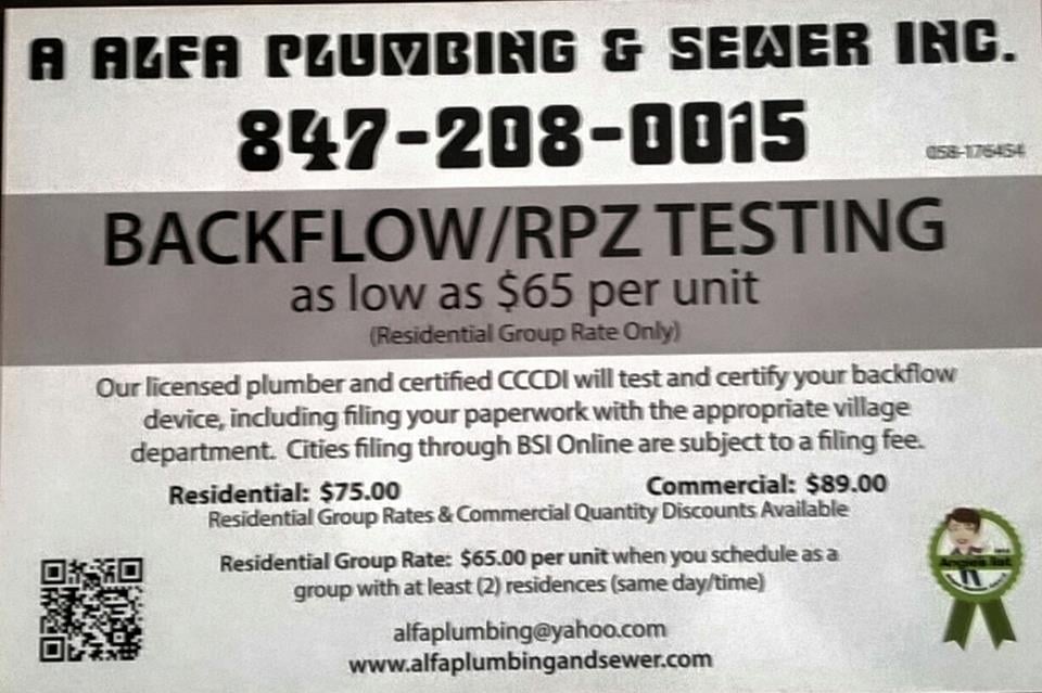 Slide of Alfa Backflow