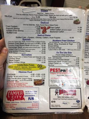 Menu photo 3 Ramsey's Restaurant Victoria, TX