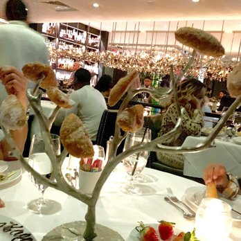 Steak 48 - Beignet tree for my husbands birthday dessert ! - Steakhouses Near Me - Houston, Texas