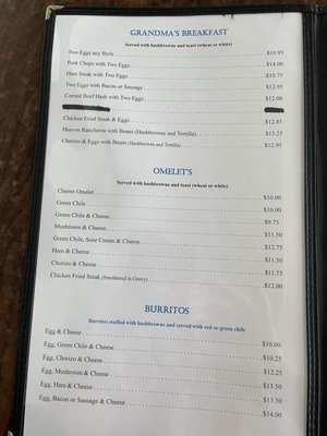 Menu photo 4 Grandma's Restaurant Gallup, NM