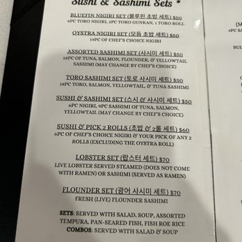 Oystra Sushi & Kitchen - Sushi and Sashimi sets menu - Japanese Near Me - Duluth, Georgia