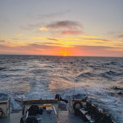 Peace Dive - Sunset off her stern at San Miguel.