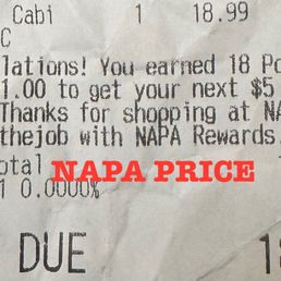 Napa Auto Price