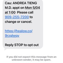 Andrea S Tieng, MD - See message
