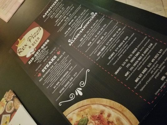 Menu photo 1 Rex Pizza & Beer Philadelphia, PA Menu photo 1 Rex Pizza & Beer Philadelphia, PA
