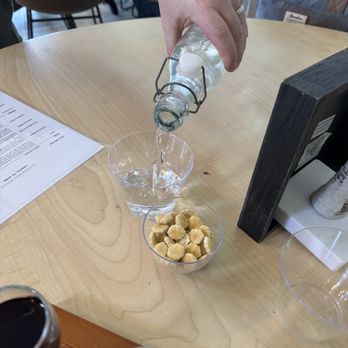 Working Man Winery - Water and oyster crackers provided during tasting - Wine Tasting Room Near Me - Lebanon, Tennessee Working Man Winery - Water and oyster crackers provided during tasting - Wine Tasting Room Near Me - Lebanon, Tennessee
