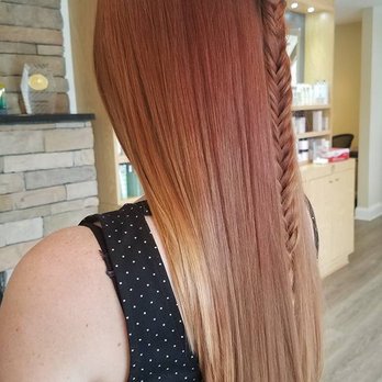 NVS Merle Norman - Red to blonde ombre by Jenn! - Hair Salons Near Me - Bel Air, Maryland NVS Merle Norman - Red to blonde ombre by Jenn! - Hair Salons Near Me - Bel Air, Maryland