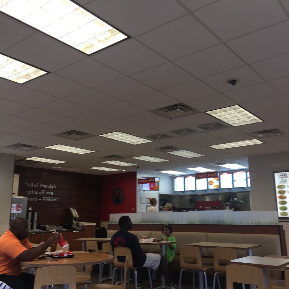 the interior of a fast food restaurant the interior of a fast food restaurant