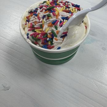 It's Fate Creamery - One scoop of artic mint chip with sprinkles - Ice Cream & Frozen Yogurt Near Me - Rockwall, Texas