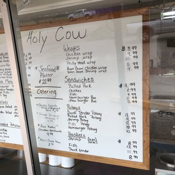 Holy Cow - Seafood Near Me - Moreauville, Louisiana