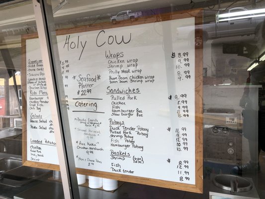 Menu photo 3 Holy Cow Moreauville, LA