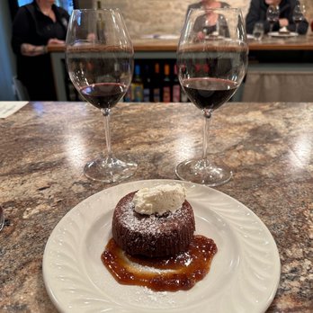 Adam Puchta Winery - Chocolate lava cake - Wineries Near Me - Hermann, Missouri