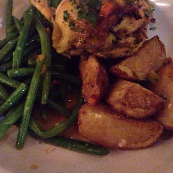 Johnny Manhattan's - The Herb Roasted Chicken with potatoes and green beans. - Steakhouses Near Me - Hubertus, Wisconsin