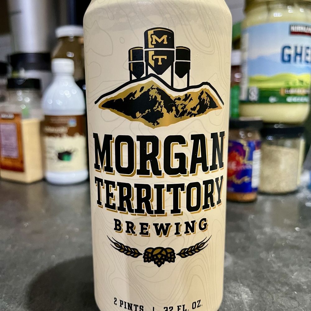 Morgan Territory Brewing - A crowler (32oz) of Hoptomic IPA 8.5% ABV). - Breweries Near Me - Tracy, California