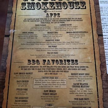 Goodstuff Smokehouse - Menu - Barbeque Near Me - Blackstone, Massachusetts