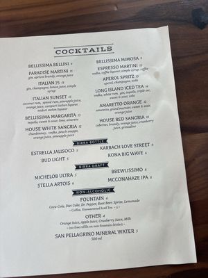 Menu photo 4 Bellissima Italian Mediterranean Restaurant Austin, TX