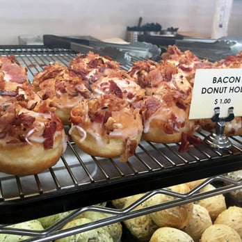 Cafe Dulce - Rows of "Bacon Donut Holes." - Coffee & Tea Near Me - Los Angeles, California