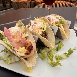 Tacos on gluten free corn tortillas
