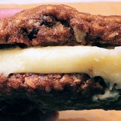 The Brownsville Deli - Iced Spiced Baby = oatmeal craisin cookie sandwich w/cream cheese filling (8/30/26)
