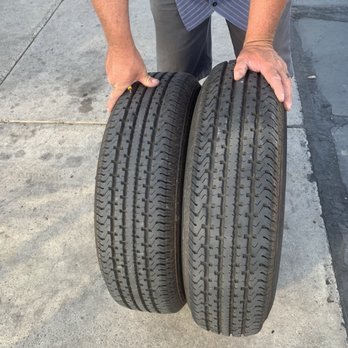 Beaver Tire - This is the tire, look at how it already separated ready to blow! - Tires Near Me - Beaver, Utah