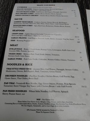 Menu photo 4 Thai Pepper Ashland, OR