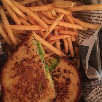 The Committed Pig - Garlic avocado grilled cheese with fries - American Near Me - Summit, New Jersey
