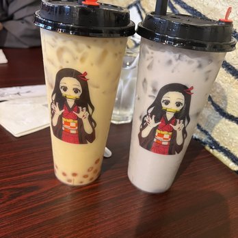 Good Chef Restaurant - Taro and mango milk tea with boba - Asian Fusion Near Me - Miami, Florida