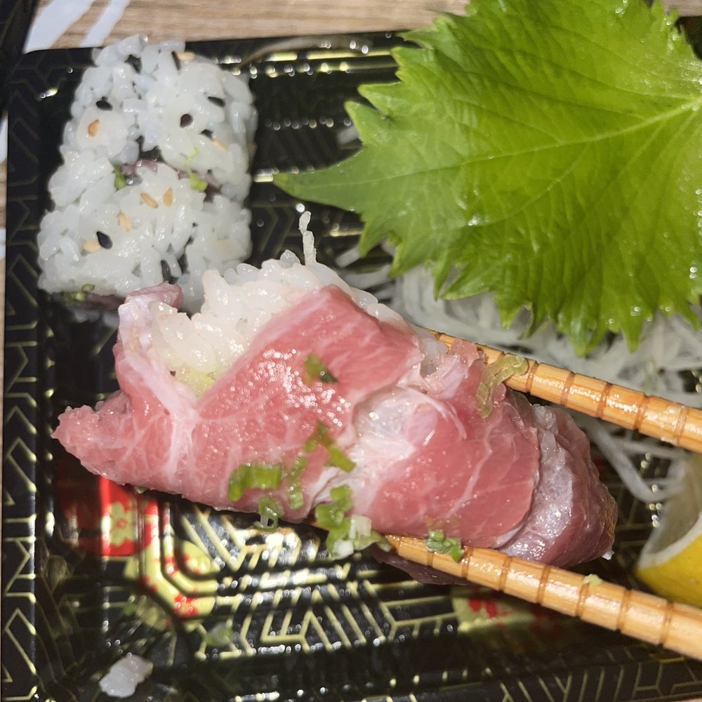 Wisp Express - Toro sushi - so stringy I could barely eat it. It was crunchy - Food Trucks Near Me - Jersey City, New Jersey Wisp Express - Toro sushi - so stringy I could barely eat it. It was crunchy - Food Trucks Near Me - Jersey City, New Jersey