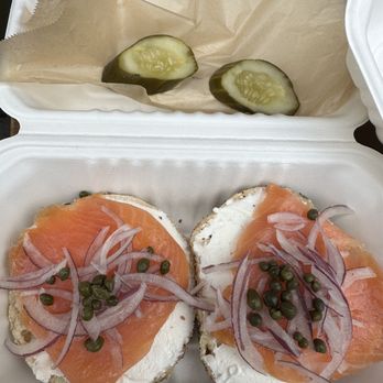 Maury's - Lox open faced bagel - Bagels Near Me - Los Angeles, California Maury's - Lox open faced bagel - Bagels Near Me - Los Angeles, California