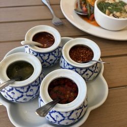 Condiments.  Yum!